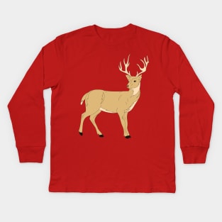 Red Deer Kids Long Sleeve T-Shirt